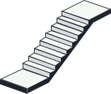 Прямая одномаршевая лестница